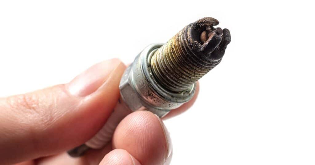 removing old spark plug
