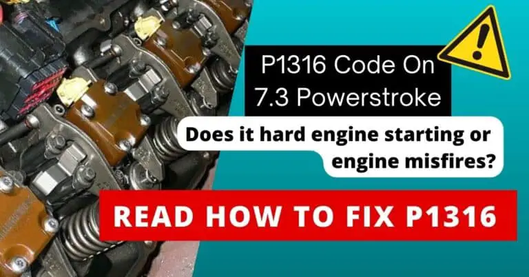 p1316 code 7.3 powerstroke